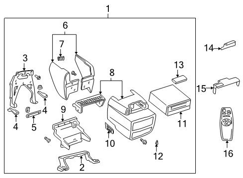 2000 Pontiac Montana Cassette Player Diagram for 12493730