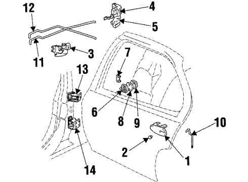1999 Oldsmobile Intrigue Door Diagram