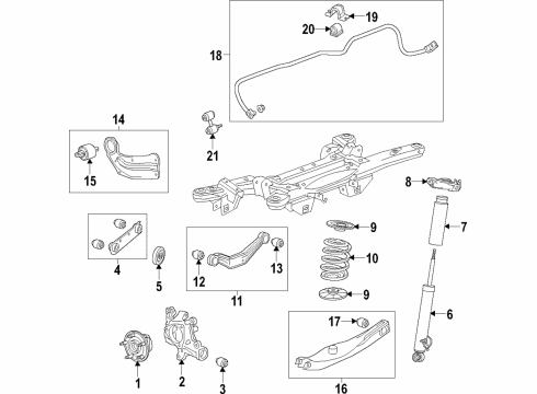 2013 Buick Regal Rear Suspension Components Diagram