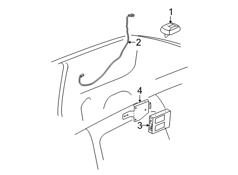 2010 Chevy HHR Antenna & Radio Diagram 2 - Thumbnail