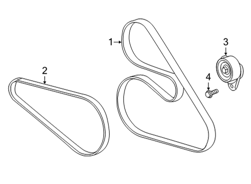2025 Cadillac CT5 Belts & Pulleys Diagram