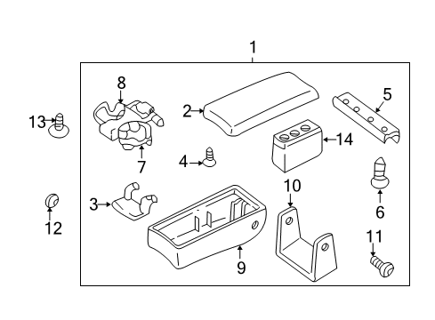 2001 Chevy Impala Center Armrest Diagram