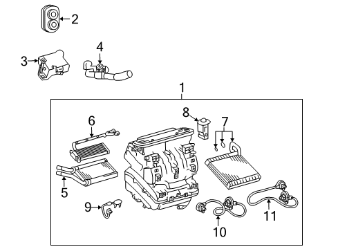 2009 Pontiac Vibe Temperature Sensor Diagram for 19184659