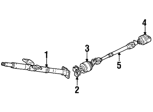 1998 Chevy Tracker Steering Column Assembly Diagram