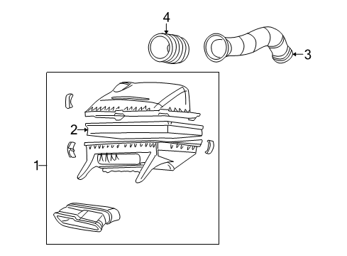 2002 GMC Savana 3500 Air Intake Diagram 3 - Thumbnail