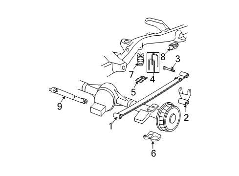 2025 Chevy Express 2500 Rear Suspension Components Diagram
