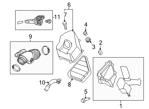 2013 GMC Acadia Upper Cover Diagram for 20913557