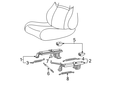 2000 Chevy Camaro Tracks & Components Diagram 2 - Thumbnail