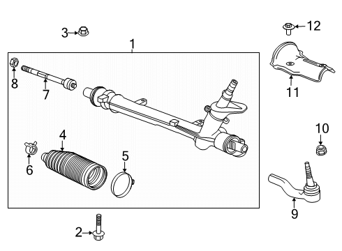 2024 Chevy Trailblazer Steering Gear & Linkage Diagram