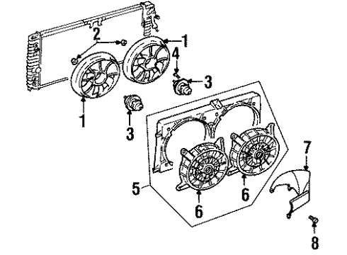 1998 Oldsmobile Cutlass Cooling Fan Diagram