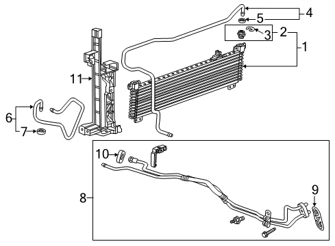 2015 Cadillac ATS Oil Cooler Diagram