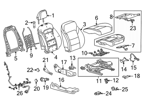 2022 Chevy Bolt EUV Heated Seats Diagram