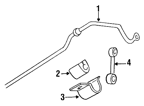 1994 Cadillac DeVille Stabilizer Bar & Components Diagram 4 - Thumbnail