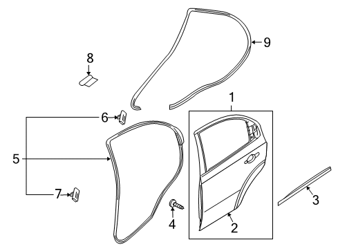 2007 Chevy Aveo Door & Components Diagram 2 - Thumbnail