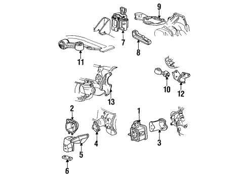 1991 Chevy Cavalier Engine Mounting Diagram
