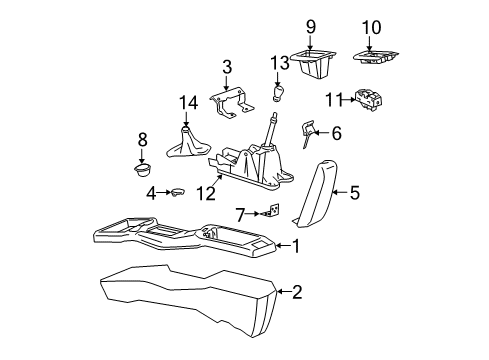 2000 Pontiac Sunfire Console Diagram