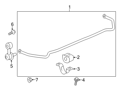 2013 Chevy Malibu Stabilizer Bar & Components Diagram 4 - Thumbnail