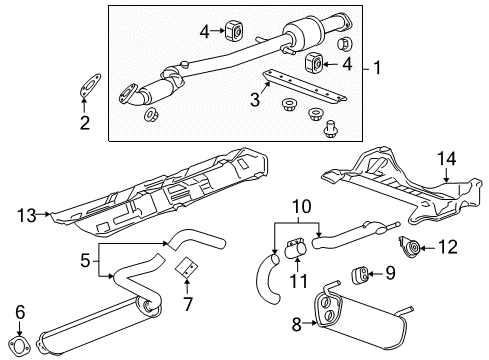 2013 Chevy Cruze Exhaust Components Diagram