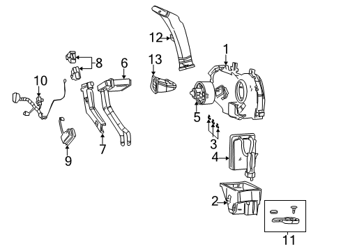 2004 Chevy Tahoe Auxiliary Heater & A/C Diagram