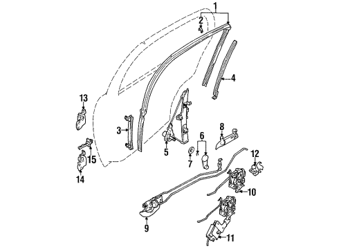1998 Chevy Metro Door Diagram