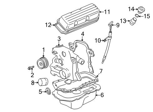 2000 Pontiac Bonneville Engine Parts Diagram