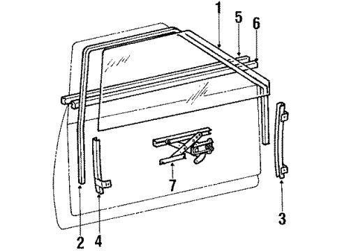 1988 Chevy Spectrum Door Diagram