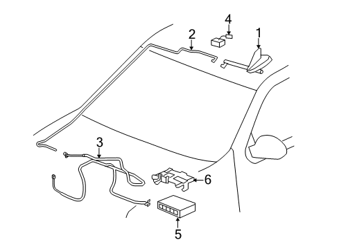 2010 Chevy Tahoe Control Module Diagram for 22831419