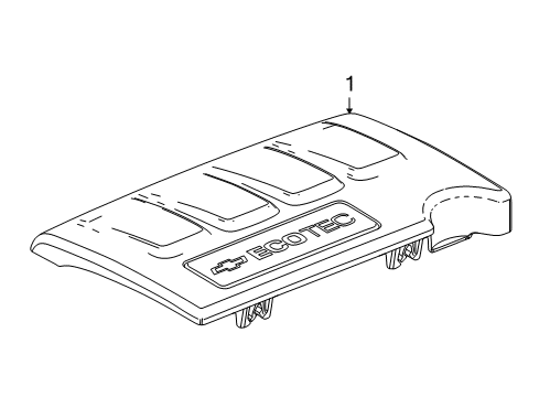 2011 Chevy Cruze Engine Appearance Cover Diagram