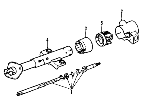 1993 Chevy Corvette Steering Column Diagram