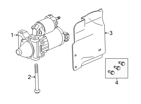 2014 Chevy Camaro Heat Shield Diagram for 12657796
