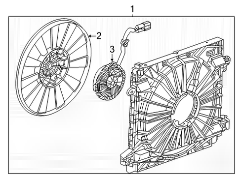 2025 Cadillac CT4 Cooling Fan Diagram