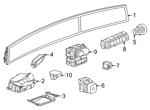 2025 Cadillac Escalade ESV Switch, Electronic Brake Control Diagram for 86515223