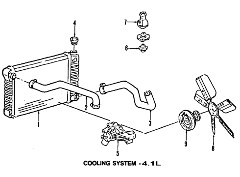1984 Chevy G20 Cooling Fan Diagram