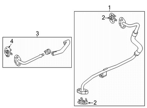 2024 GMC Sierra 2500 HD Pipe, Turbocharger / Supercharger Air / Vacuum / Cooling Diagram for 12728157