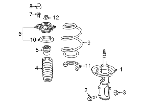 2024 Buick Envision Struts & Components Diagram