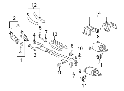2012 Chevy Caprice Exhaust Components Diagram