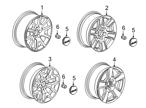 2014 GMC Sierra 1500 Wheels Diagram
