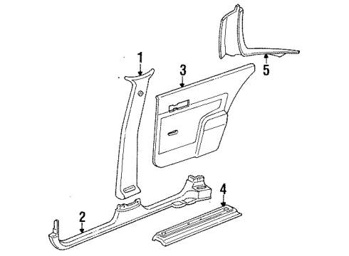1993 Chevy Corsica Interior Trim Diagram 2 - Thumbnail