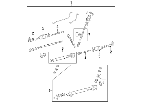2006 Pontiac GTO P/S Pump & Hoses Diagram