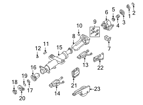 2004 Cadillac Seville Housing & Components Diagram