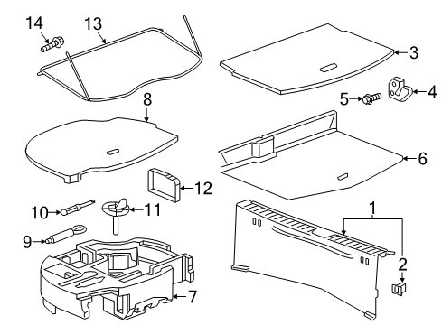 2023 Chevy Bolt EV Support, Jet Black, Passenger Side Diagram for 42698866