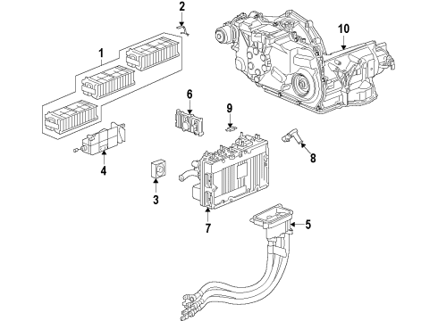 2009 Saturn Aura Torque Converter, Green Line Diagram for 17803754