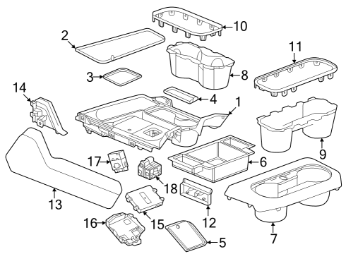 2025 GMC Sierra 3500 HD Liner Diagram for 85131884