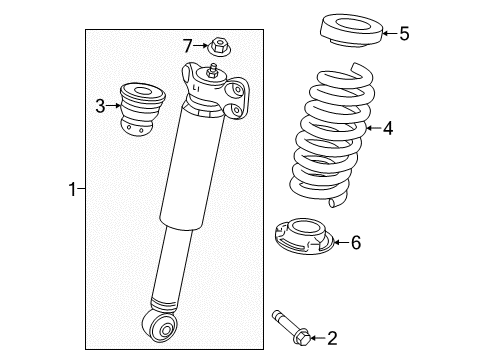 2018 Chevy Camaro Shocks & Components Diagram
