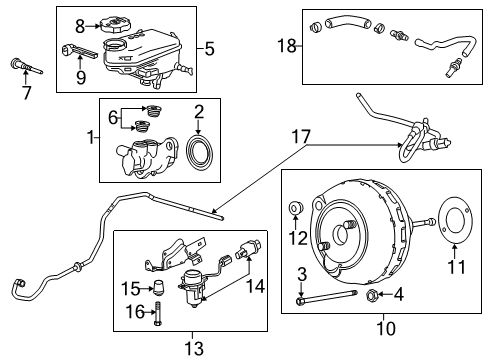 2015 Cadillac XTS Vacuum Pump Bolt Diagram for 13311771