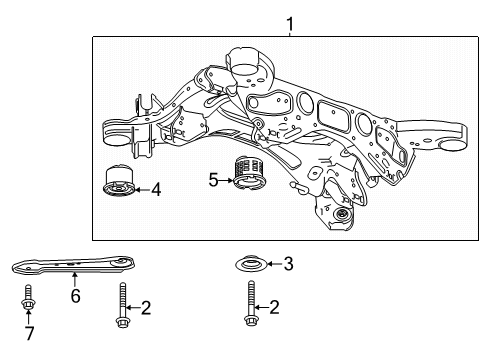 2024 GMC Acadia Rear Suspension Diagram