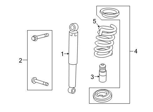 2011 Chevy Equinox Shocks & Components Diagram