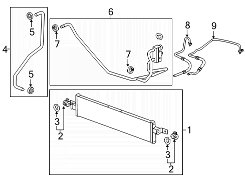 2018 GMC Acadia Oil Cooler Diagram