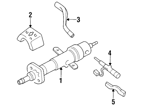 1996 Chevy Monte Carlo Steering Column Assembly Diagram