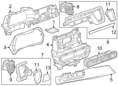 2023 GMC Canyon Air Vent Grille Diagram for 85611250